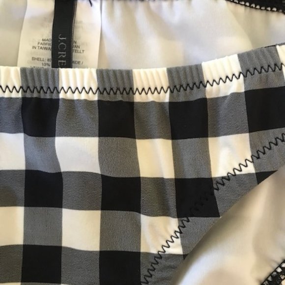 J. CREW Demi Underwire & Lowrider bottom in Oversized Matte Gingham - Picture 2 of 9